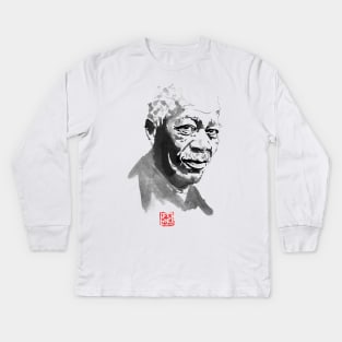 morgan freeman Kids Long Sleeve T-Shirt